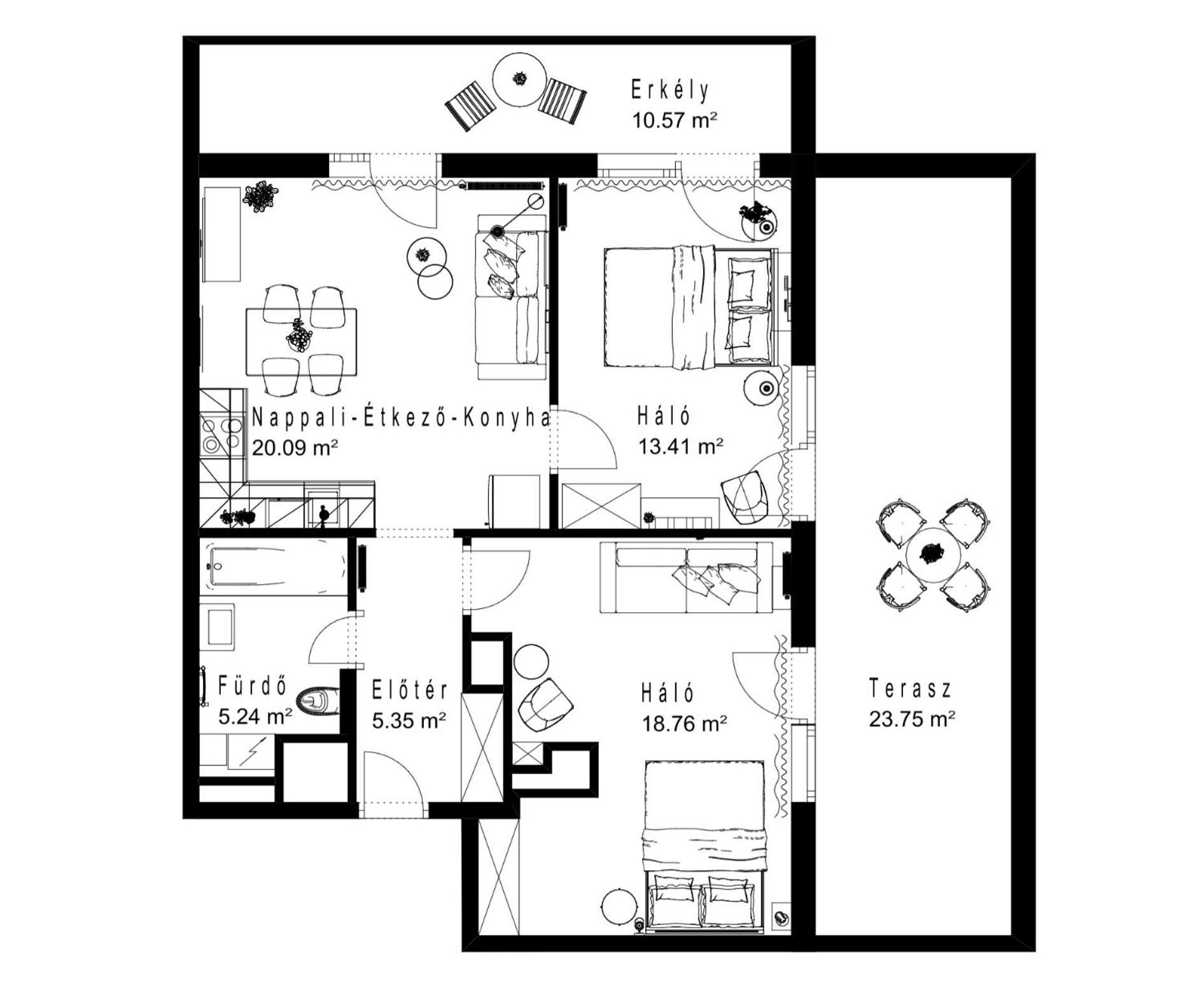 Apartment Free Parking Sweet Budapest