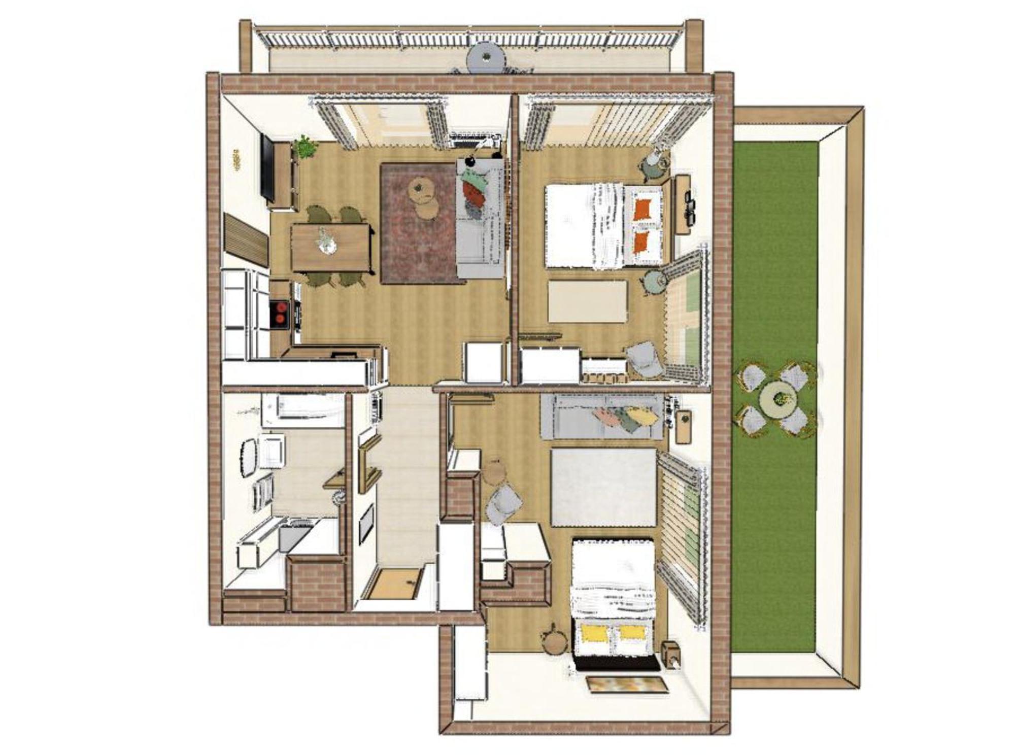 Apartment Free Parking Sweet